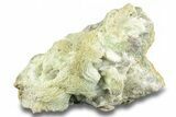 Green, Bladed Prehnite Crystals with Quartz - Morocco #255523-1